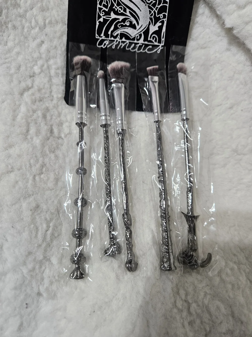 Storybook Cosmetics Original Storybook Wands 5 Piece Brush Set w/ Velvet Pouch
